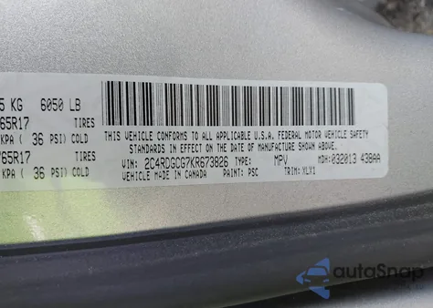 2019 Dodge Grand Caravan Sxt from USA, damaged, VIN 2C4RDGCG7KR673826